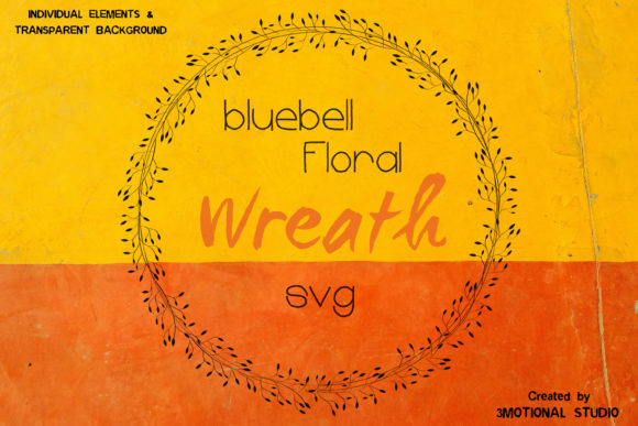 Bluebell Floral Wreath: Versatile Botanical Design