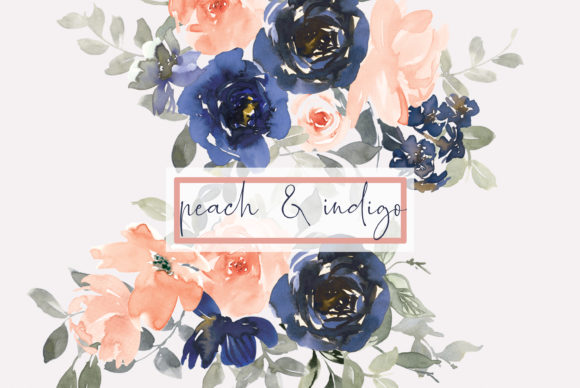 Designing with Indigo Peach Watercolor Floral Clipart: A Technical and Creative Guide