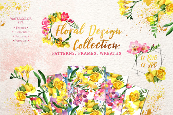 Elevating Digital Creativity: A Comprehensive Guide to Floral Design Collection Watercolor PNGs