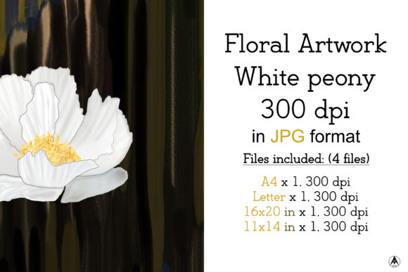 Evaluating Floral Artwork - White Peony in 4 Sizes for Home Decor