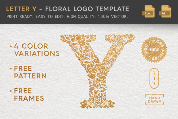 Evaluating the Letter Y - Floral Logo Template for Organic Brand Identity