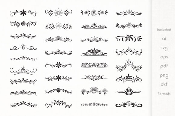 Floral Borders and Separators – Vector Assets for Timeless Design