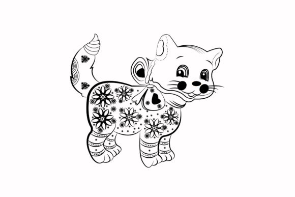 Floral Mandala Cat: Art, Design, and Creative Uses