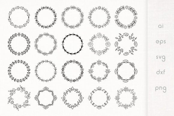 Hand Drawn Floral Frames Pack of 20: Integrating Organic Assets into Professional Design Workflows