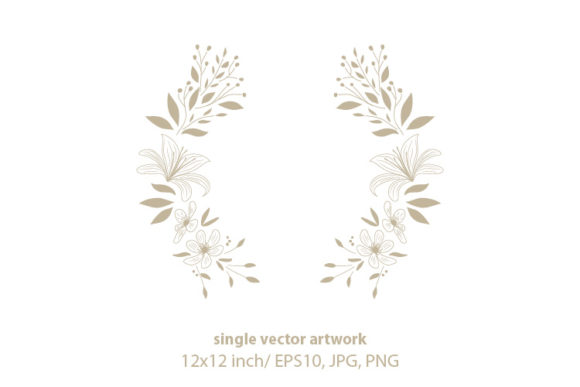 Mastering Golden Floral Branches: A Guide to Using 12x12 Inch Nature Emblems in Digital Design