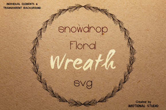 Snowdrop Floral Wreath: A Versatile Botanical Design for Digital and Print Projects