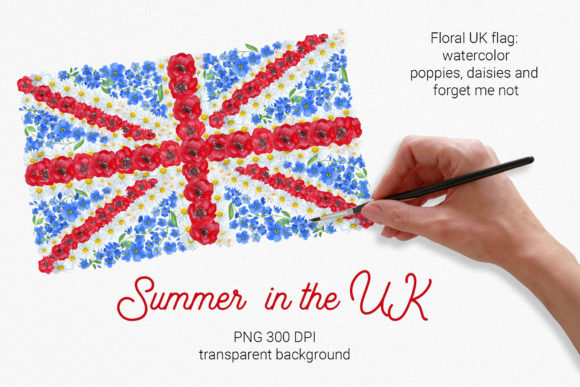 Summer in the UK: Evaluating the Floral Union Flag Clip for Professional Design
