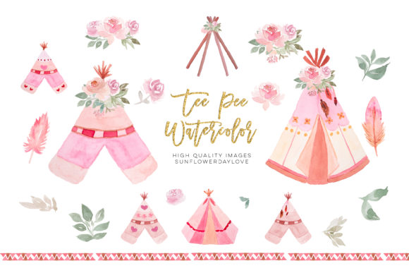 Unlocking Creativity: How Floral Tee Pee Clipart Enhances Modern Design Projects