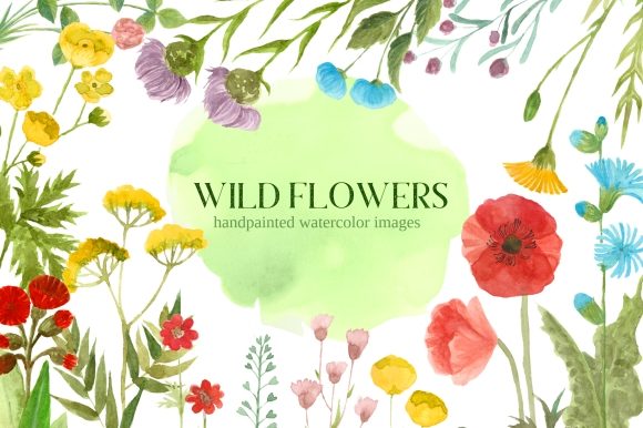 Wildflower Watercolor Floral Clipart Set: Integrating Hand-Painted Assets into Creative Workflows